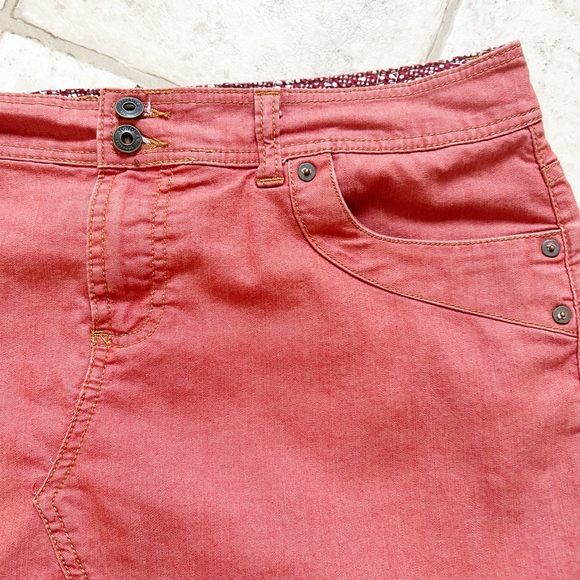 Sonoma Life + Style Orange Stretch Skort Size 10 Spring Summer - Picture 3 of 11